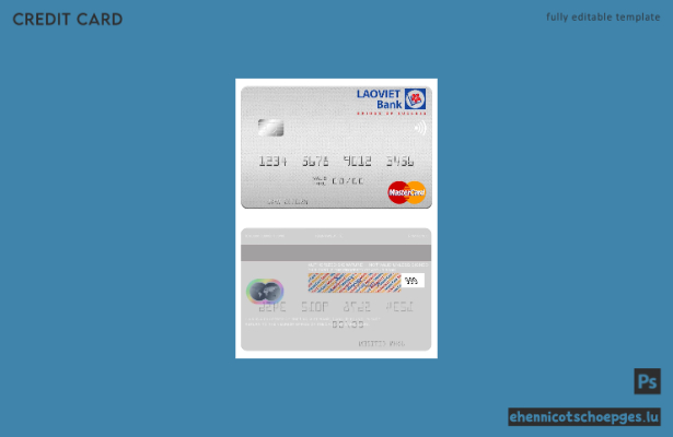 Laos Lao-Viet Bank Mastercard Beispielvorschau